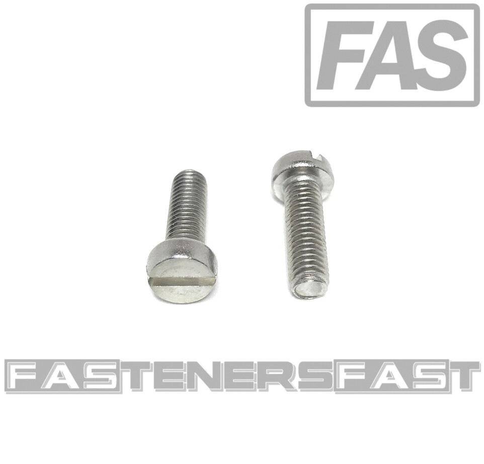 (25) M5-0.8 x16 Stainless Steel Slotted Cheese Head Machine Screw DIN84 A2 M5x16 (25) M5-0.8 x16 Stainless Steel Slotted Cheese Head Machine Screw DIN84 A2 M5x16
