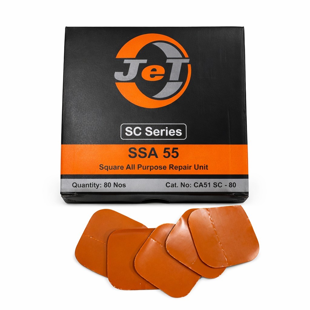 80 Pcs JET SSA 55 All Purpose Repair Square Tire Patch Medium 2.1/8\ 80 Pcs JET SSA 55 All Purpose Repair Square Tire Patch Medium 2.1/8\