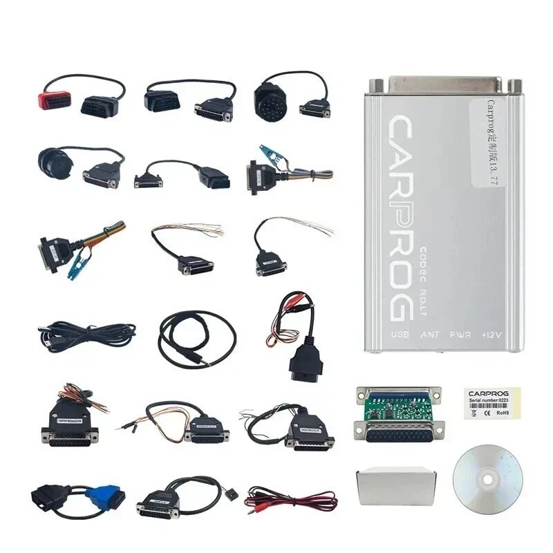 Online Carprog 13.77 Full Adapters with keygen For Radio/IMMO E-CU Repair Tool-