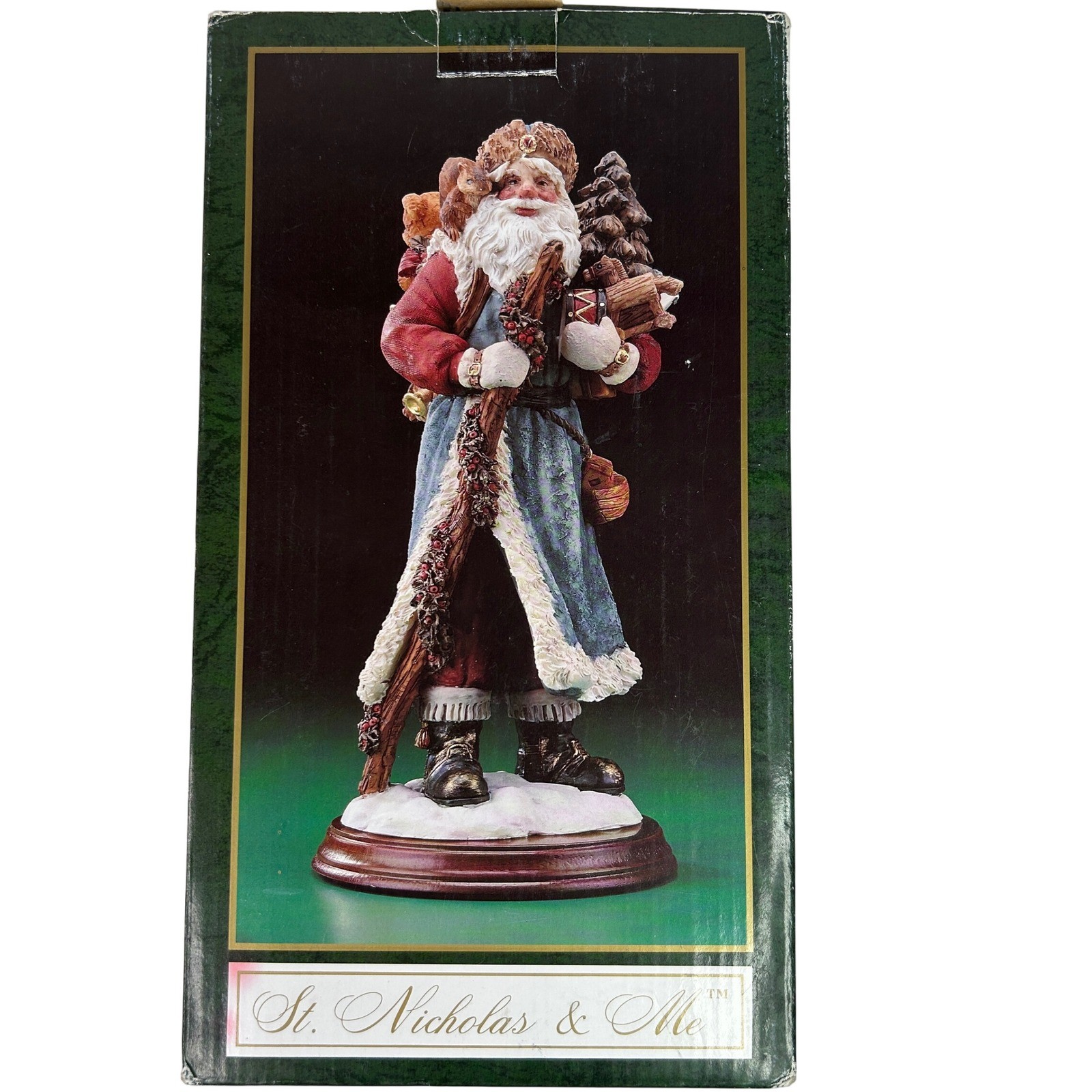 St. Nicholas & Me Santa Figurine Hand-Painted 10\