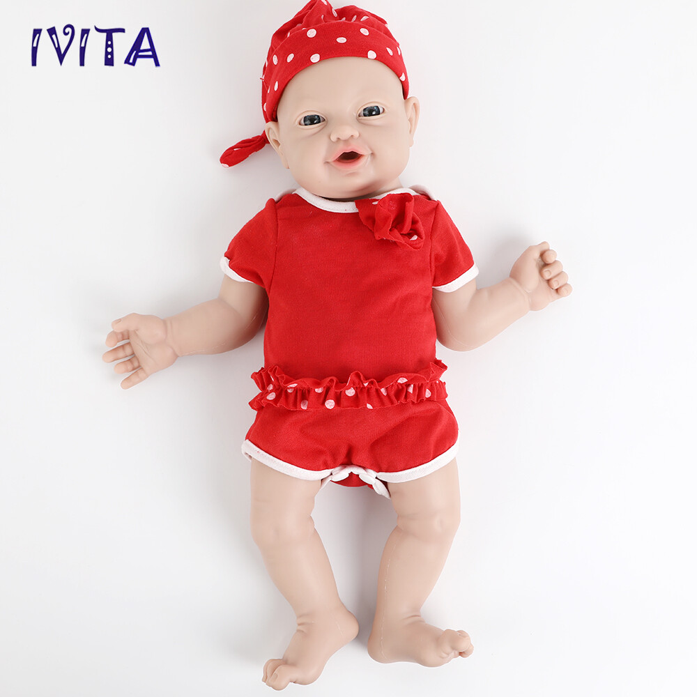 IVITA 23\'\'Big Baby Girl Newborn Lifelike Full Body Silicone Doll Reborn Baby IVITA 23\'\'Big Baby Girl Newborn Lifelike Full Body Silicone Doll Reborn Baby