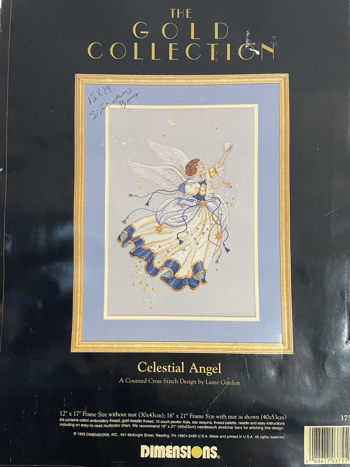 Dimensions Gold Collection CELESTIAL ANGEL Counted Cross Stitch #3755 *READ