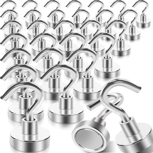 30 pack Magnetic Hooks, Heavy Duty 30lb+ Strong Magnet Hook for Cruise Cabins