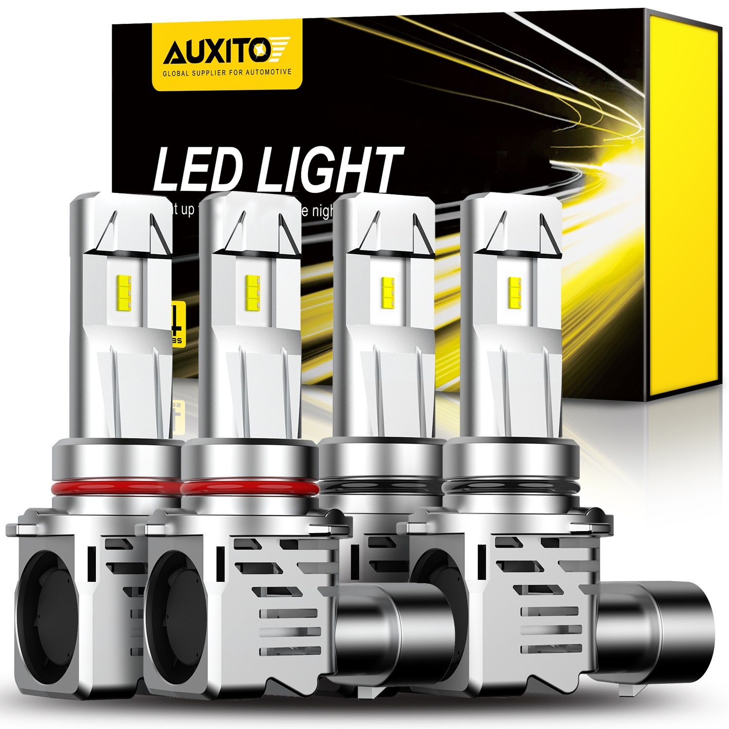 4/8x 9005 9006 LED Headlight Combo Bulbs 6500K High Low Beam Super White Bright