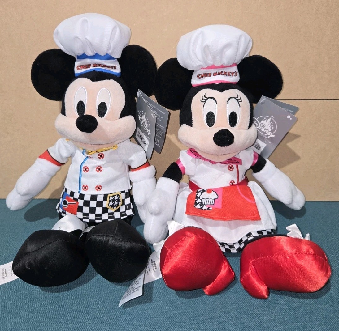 NWT: Limited Edition 2022 Chef Mickey & Minnie Plush Set from Chef Mickey\'s