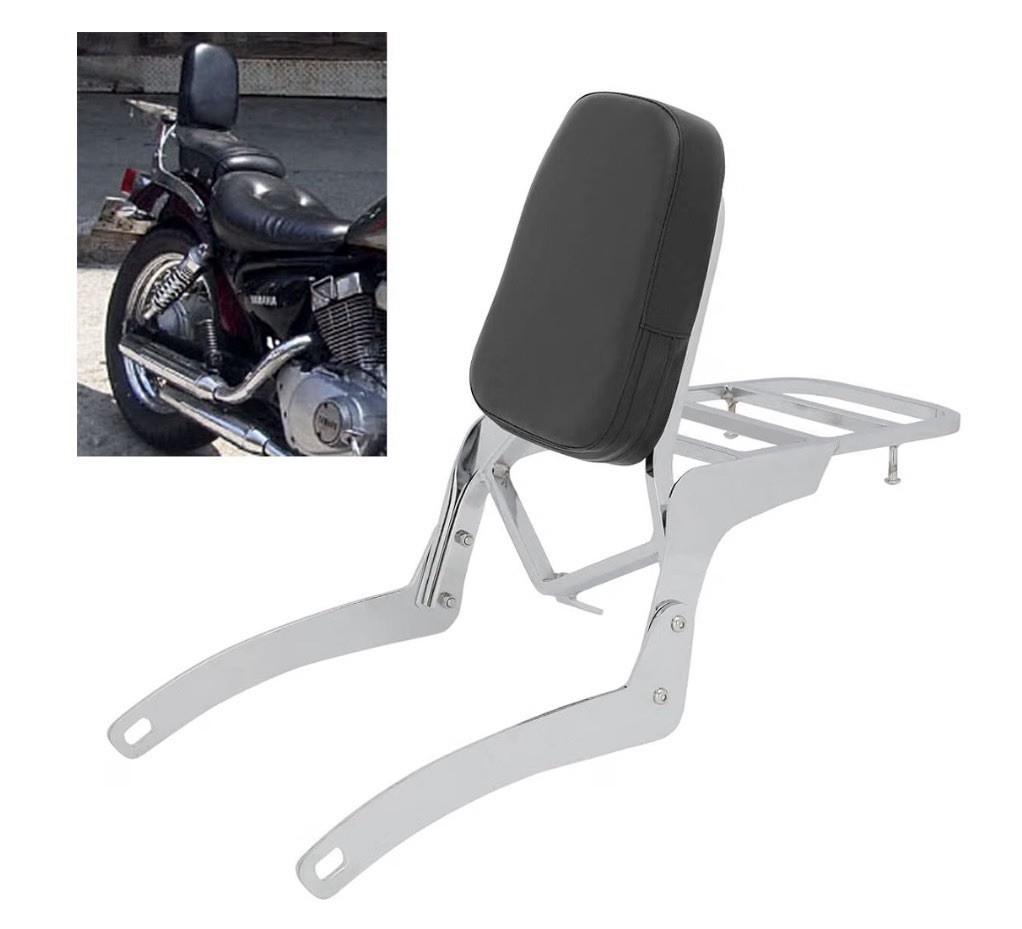 Backrest Sissy Bar Luggage Rack For Yamaha Virago 125 250 XV125 XV250 1989-2020