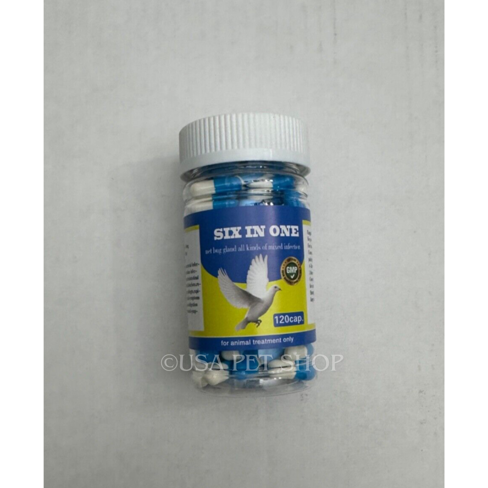 6 in 1 Capsules for Canker, Respiratory, Cocci In Pigeons and Birds - Qty 120