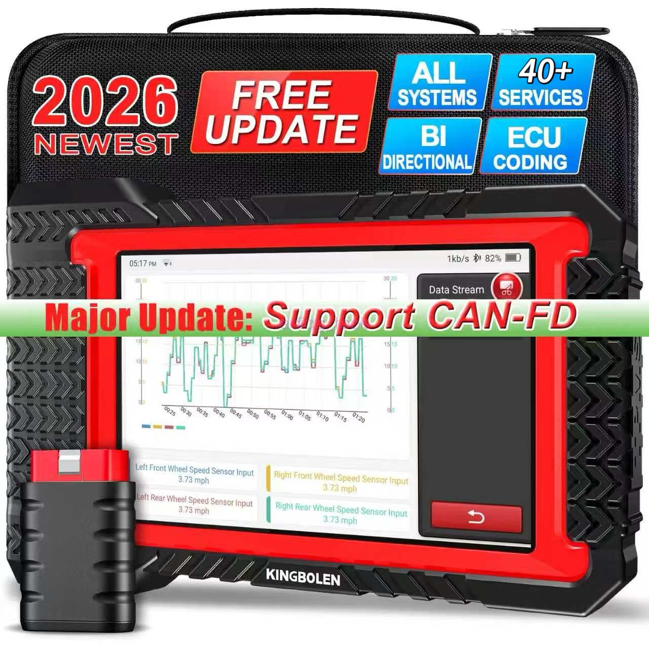 KINGBOLEN K7 Car Bidirectional Scanner Auto Full System Diagnostic Tool CANFD