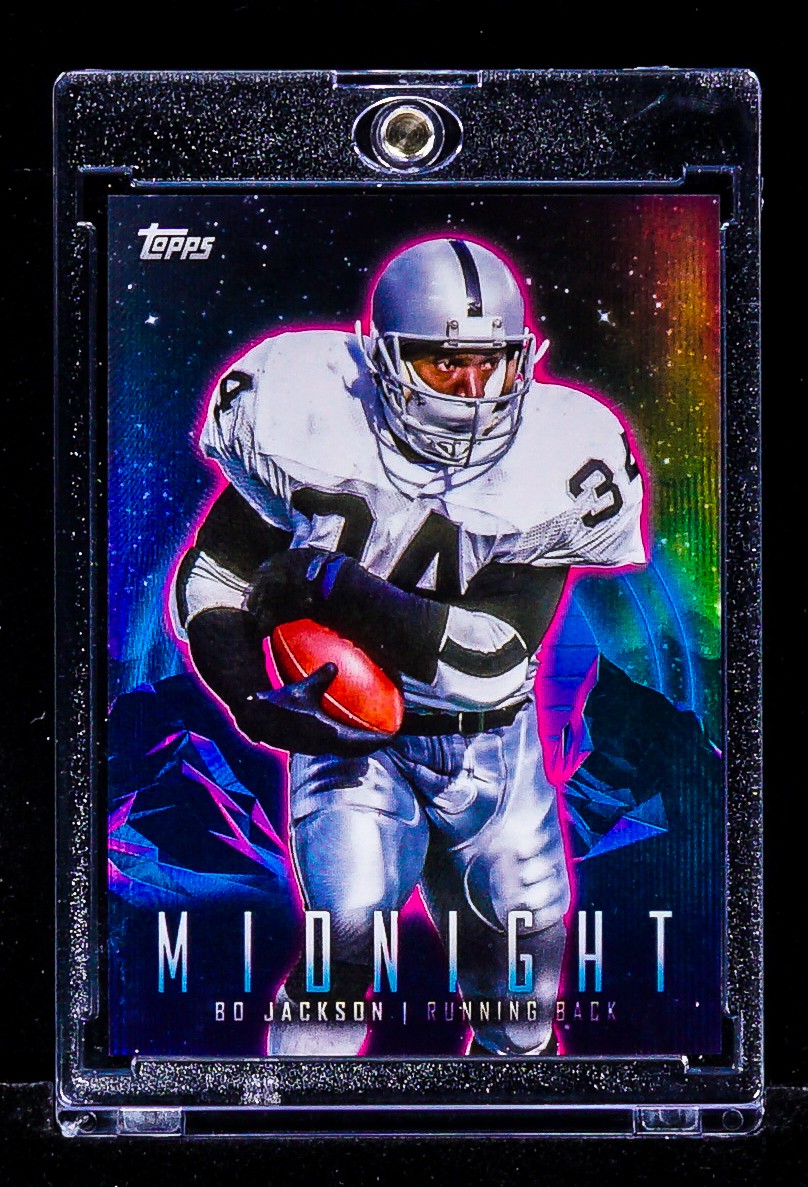 Bo Jackson MIDNIGHT RAINBOW HOLO CARD 2023 Topps Composite Raiders