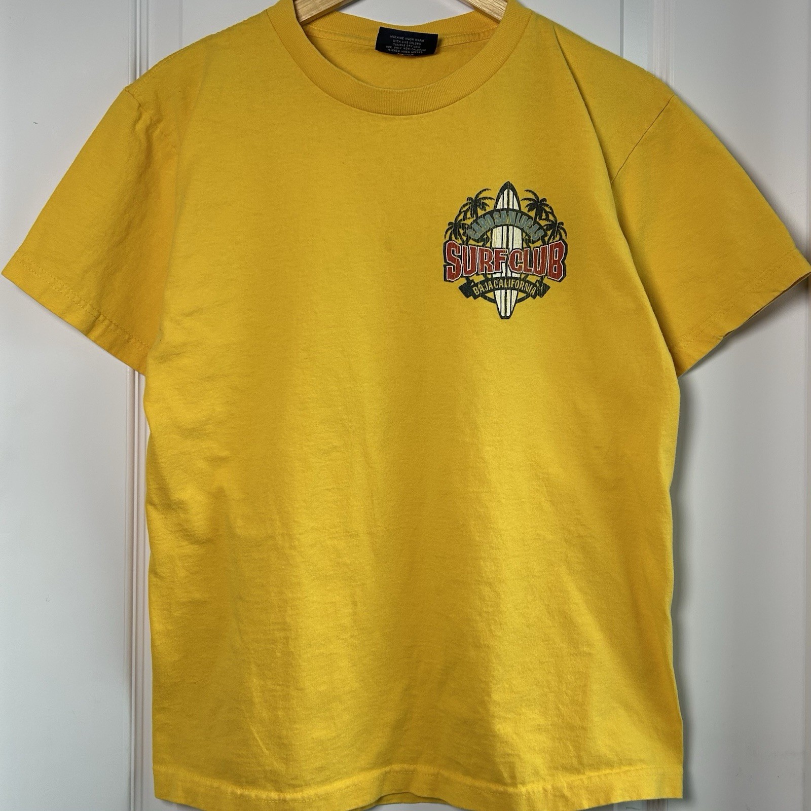 Aéropostale Vintage Y2K Yellow Cotton Cabo San Lucas Surf Club Graphic T-Shirt