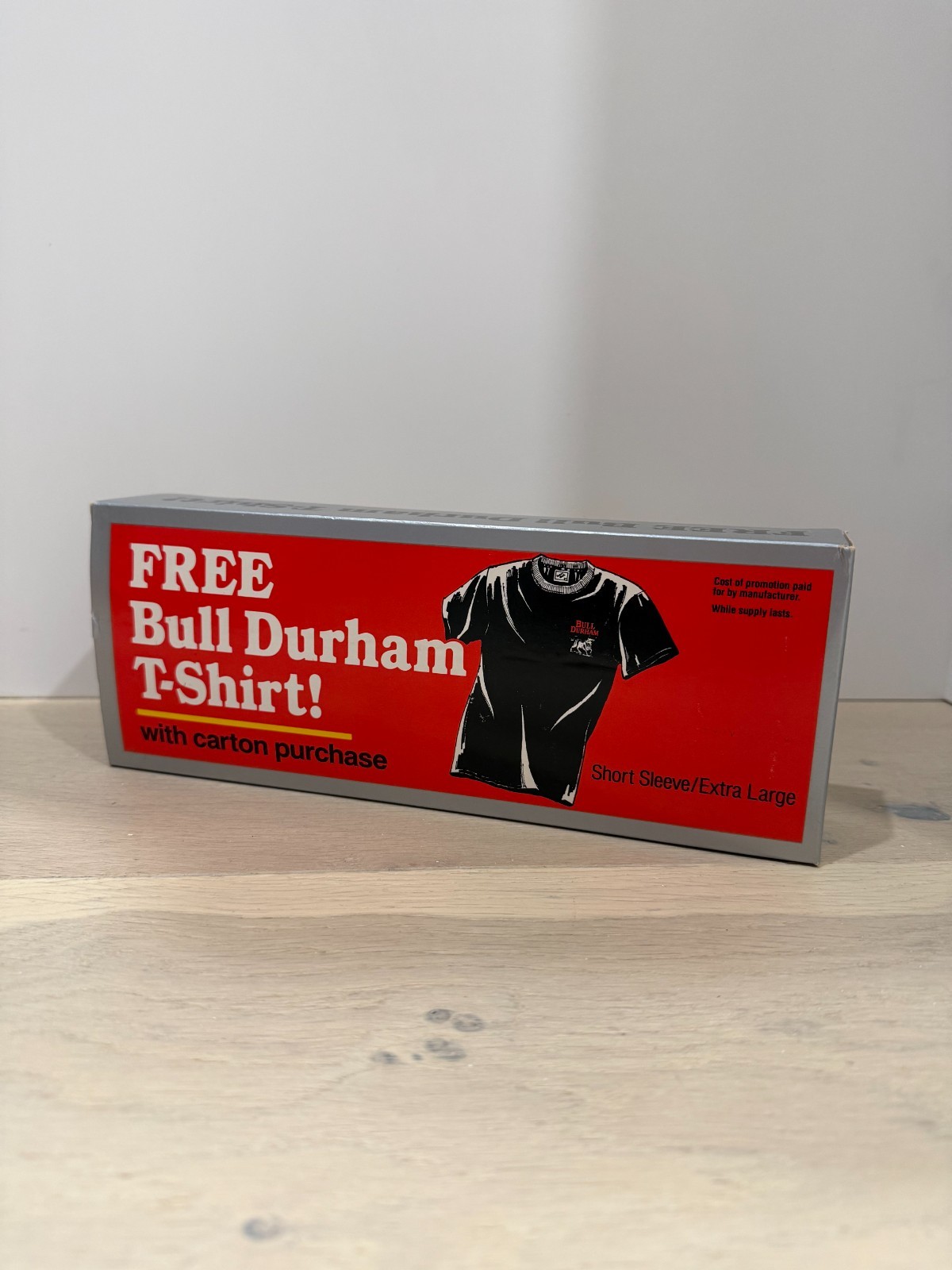 Vintage Bull Durham Black tshirt, size XL- New in Box