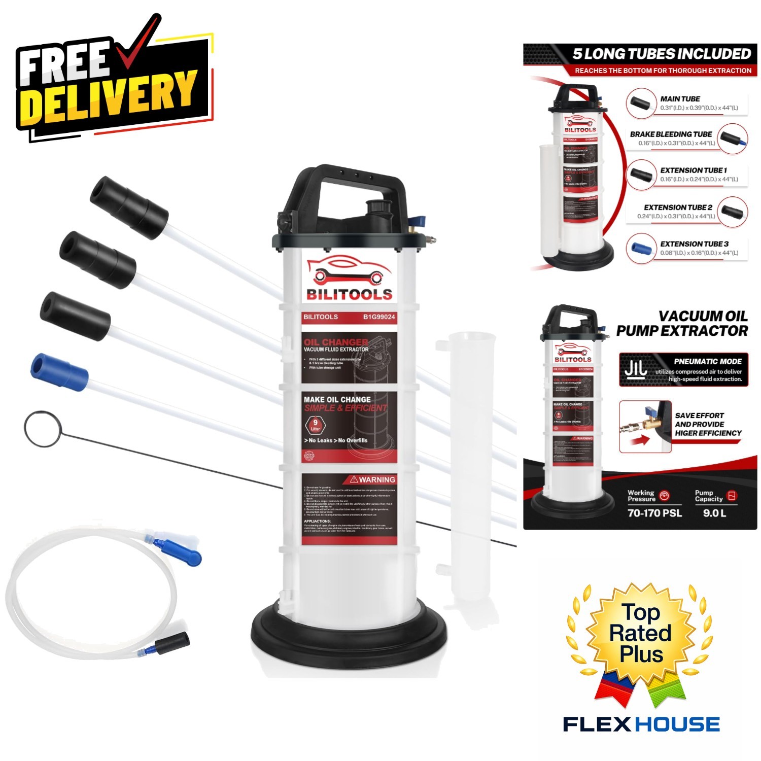 Effortless 9L Oil Vacuum Extractor | Ideal for Cars, Boats & Lawn Equipment Effortless 9L Oil Vacuum Extractor | Ideal for Cars, Boats & Lawn Equipment