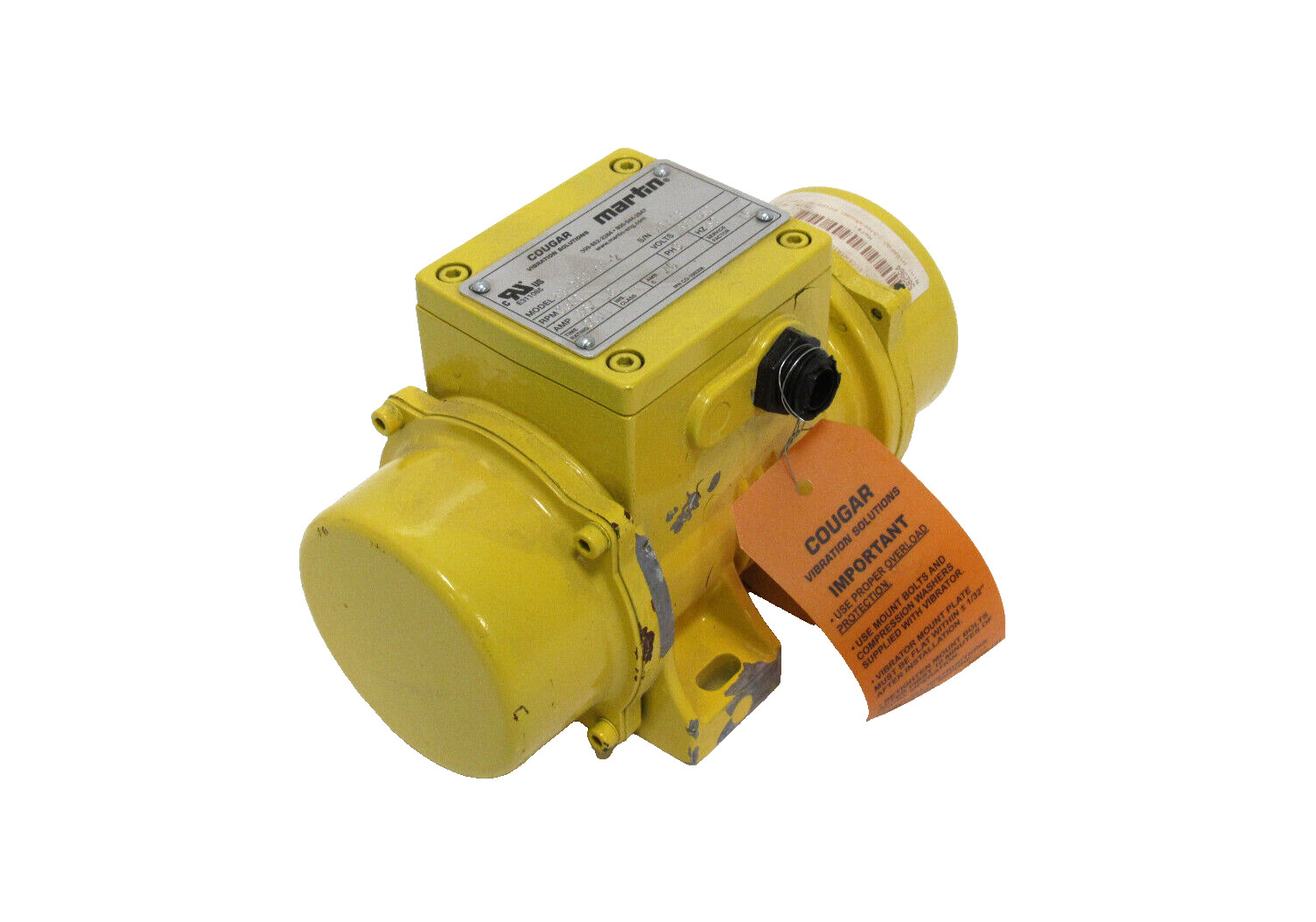 NEW MARTIN B3-380-0A-2 INDUSTRIAL VIBRATOR 3600RPM 230/460V B33800A