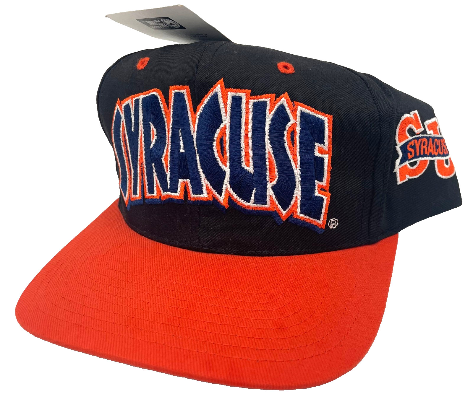 Vintage Syracuse Orangemen Snapback Hat Twins Enterprises NCAA 1984 NWT New Tag