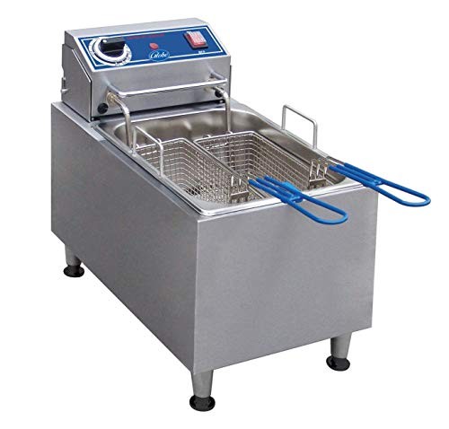 PF16E 16-Pound Electric Countertop Fryer, NSF Globe