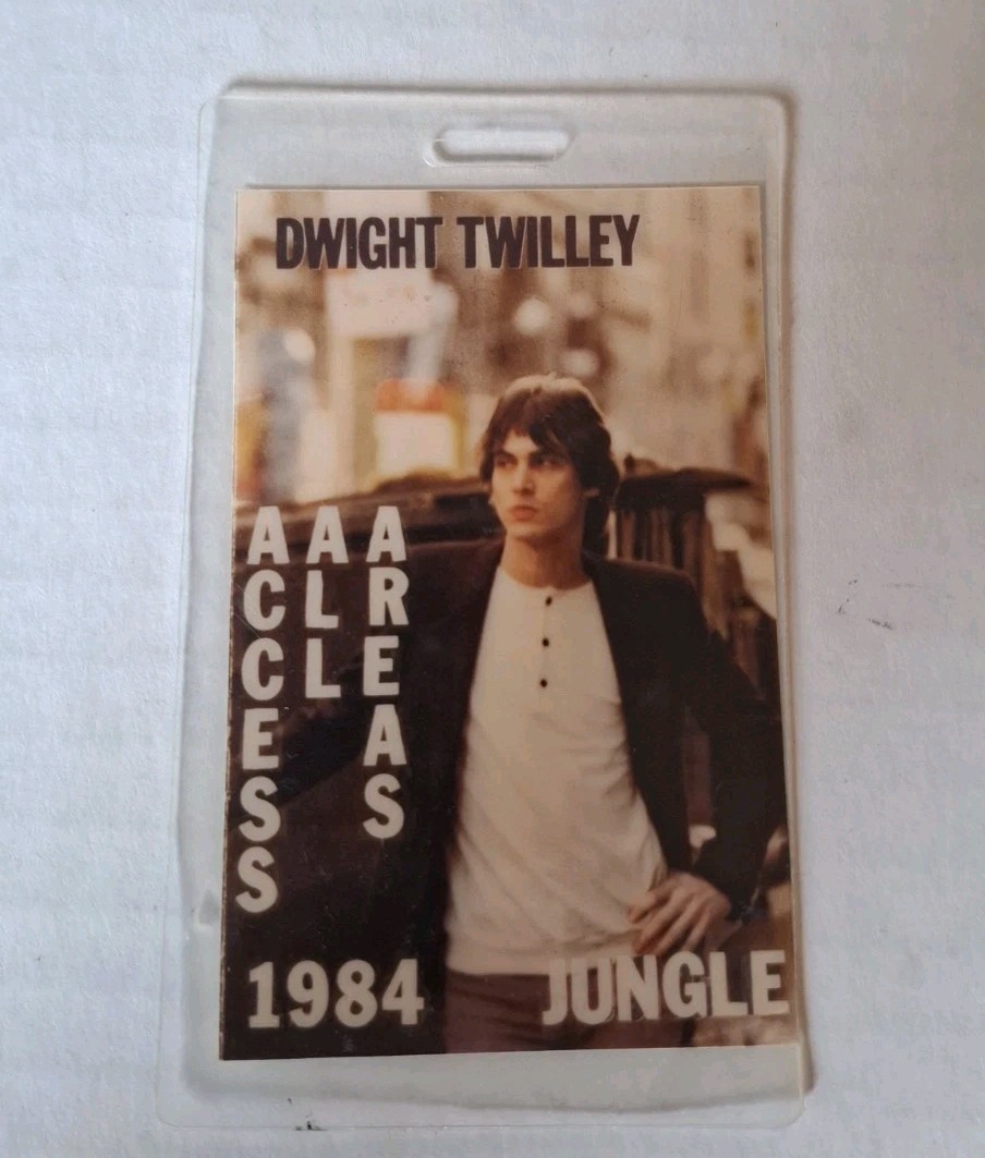 Vintage 1984 Dwight Twilley Jungle Tour Backstage Pass AAA Laminated Rare...