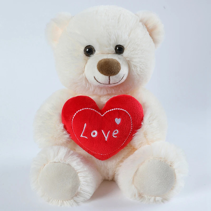 Cute Heart Bear Plush Toy Teddy Bear Soft Stuffed Doll Pillow Birthday New Gift
