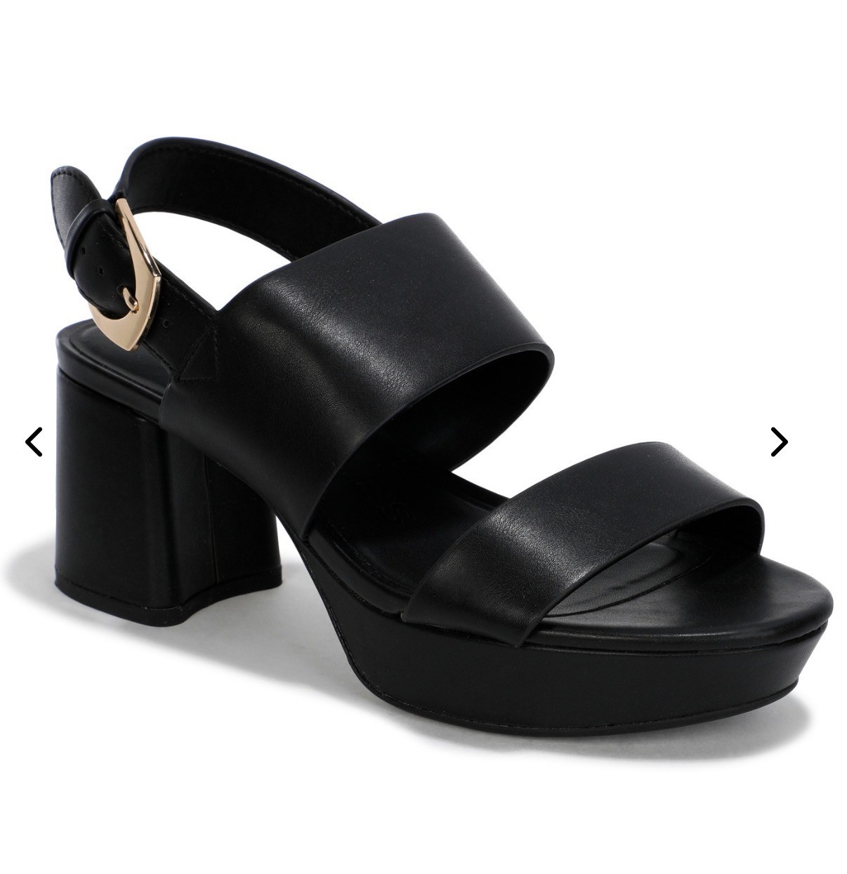 AEROSOLES WOMEN’S CAMILIA PLATFORM SANDALS | BLACK | SIZE 8.5 | NIB | MSRP $89