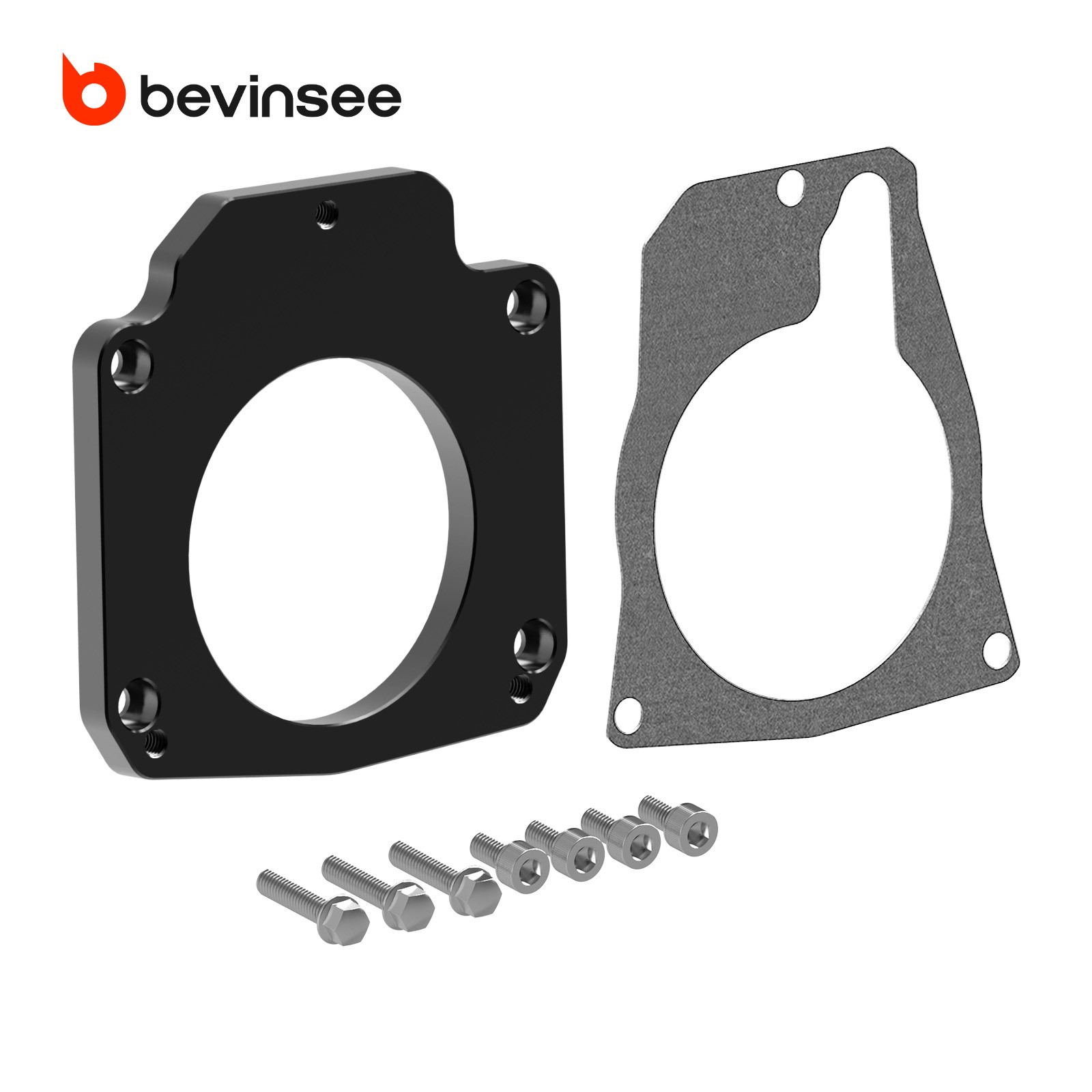 BEVINSEE LS 75mm Throttle Body Adapter For Chevrolet Camaro SS Z28 2014-2015