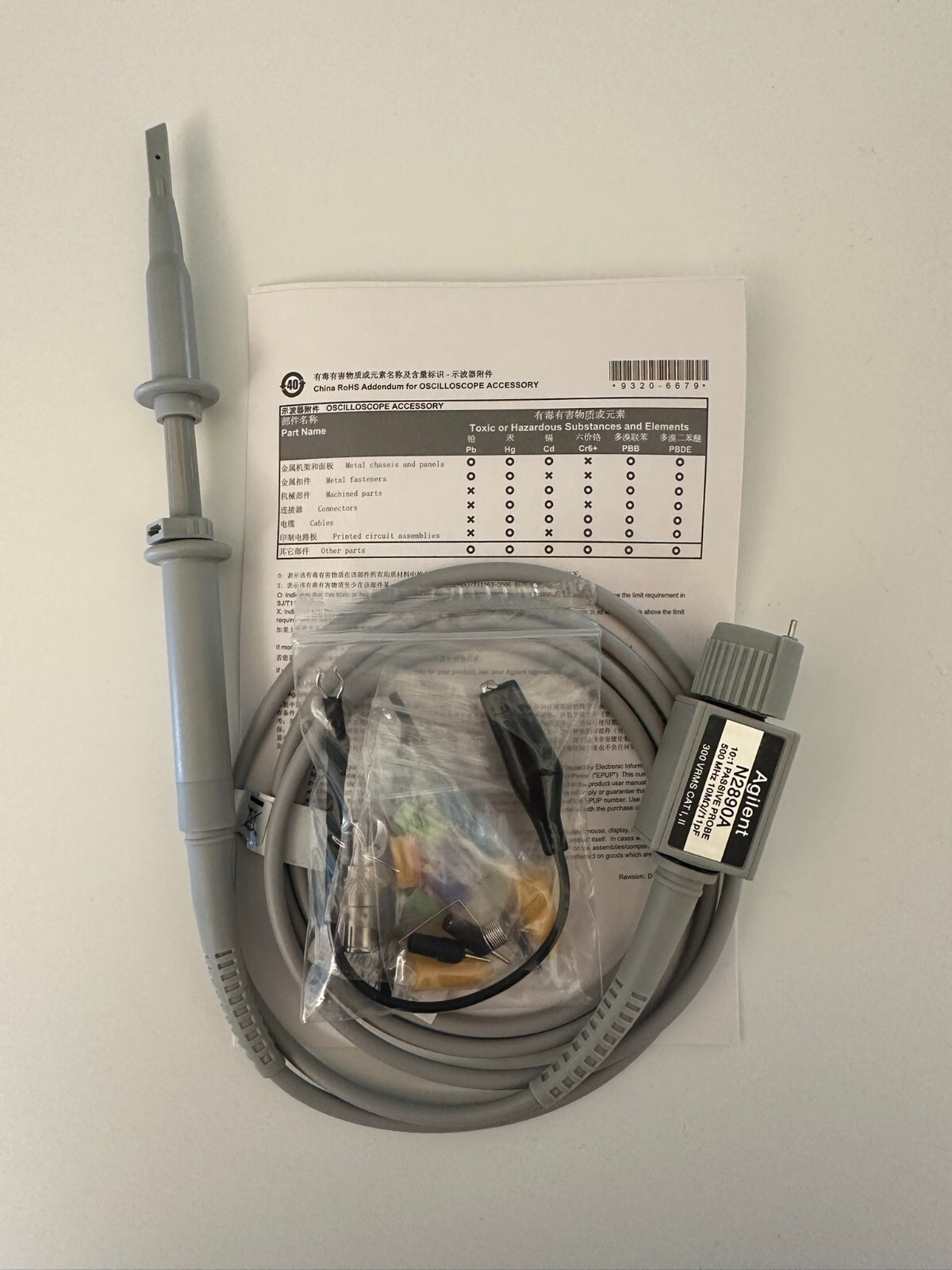 **GENUINE** Keysight / Agilent  N2890A 500MHz Oscilloscope Probe **NEW**