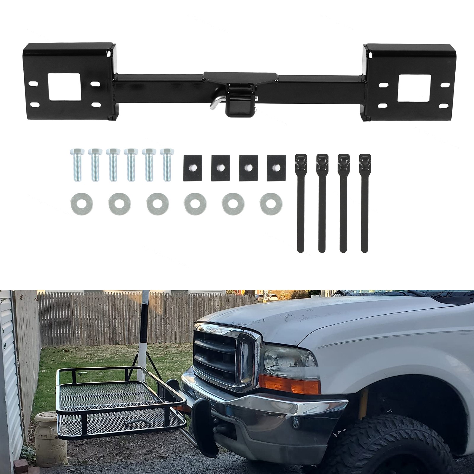 Fit For 1999-2007 Ford F-250/F-350 Excursion Front Mount Trailer Receiver Hitch