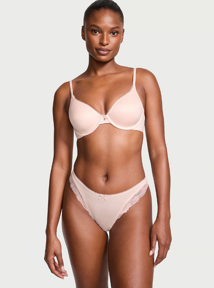 Body by Victoria Lightly Lined Full-Coverage Bra - Smooth | Purest Pink NEW