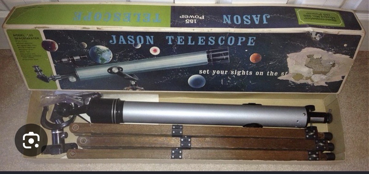 Vintage Jason Model 316 Astronaut Telescope 60mm Circle T Japan Original Box
