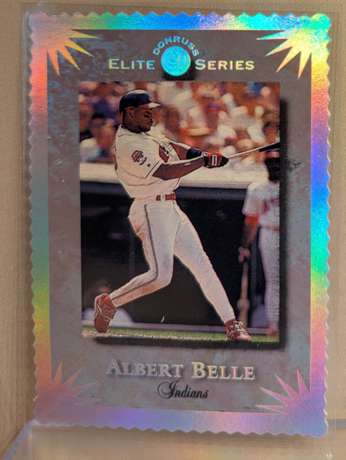 1995 Donruss THE ELITE SERIES #60 Albert Belle RARE ICONIC DIE CUT INSERT /10000 1995 Donruss THE ELITE SERIES #60 Albert Belle RARE ICONIC DIE CUT INSERT /10000