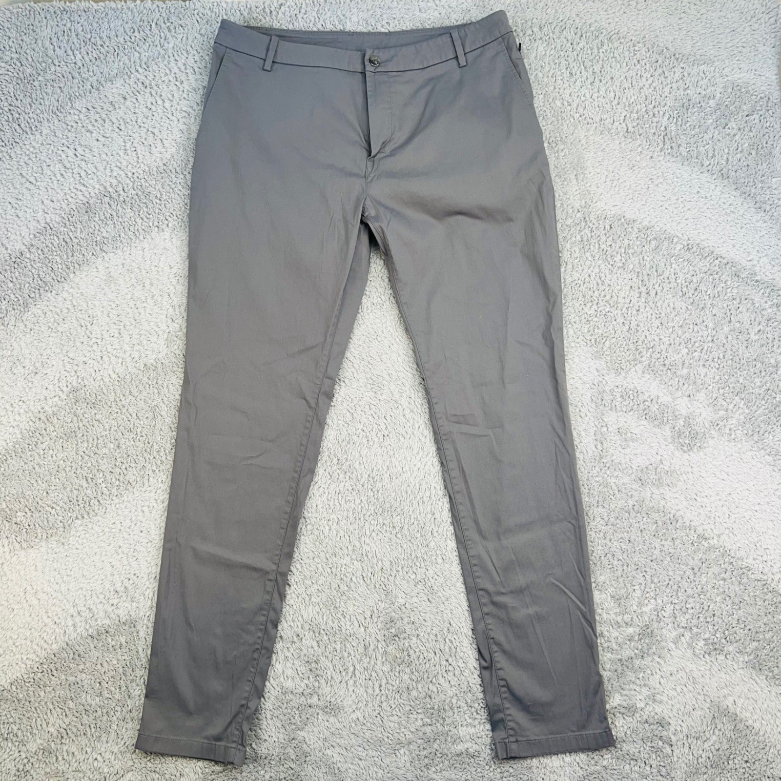 Birddogs Men\'s Gray Stretch Khaki Pants 36x34 Built-In Liner Boomstick 5-Pocket