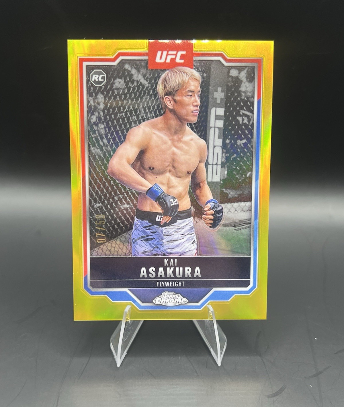 Topps Chrome UFC 2025-2026 Kai Asakura 3 Card Lot RC 7/50-193/250- 148/199