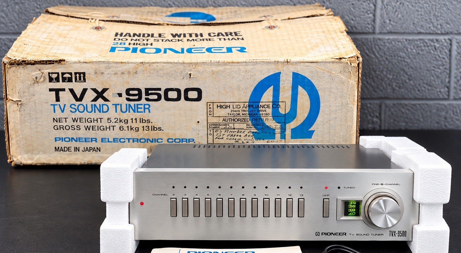 Pioneer TVX-9500 Vintage TV Sound Tuner NOB Japan w/ Manual Rare MINT 80’s