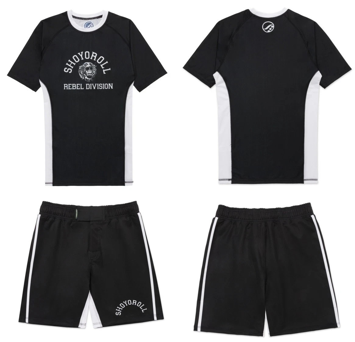 Shoyoroll Heritage Competitor Rash Guard SS & MMA Short BJJ No Gi Kimono Uniform