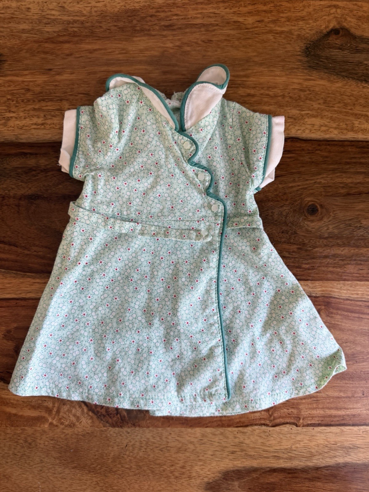 American Girl Doll Kit Birthday Outfit Wrap Around Green Dress