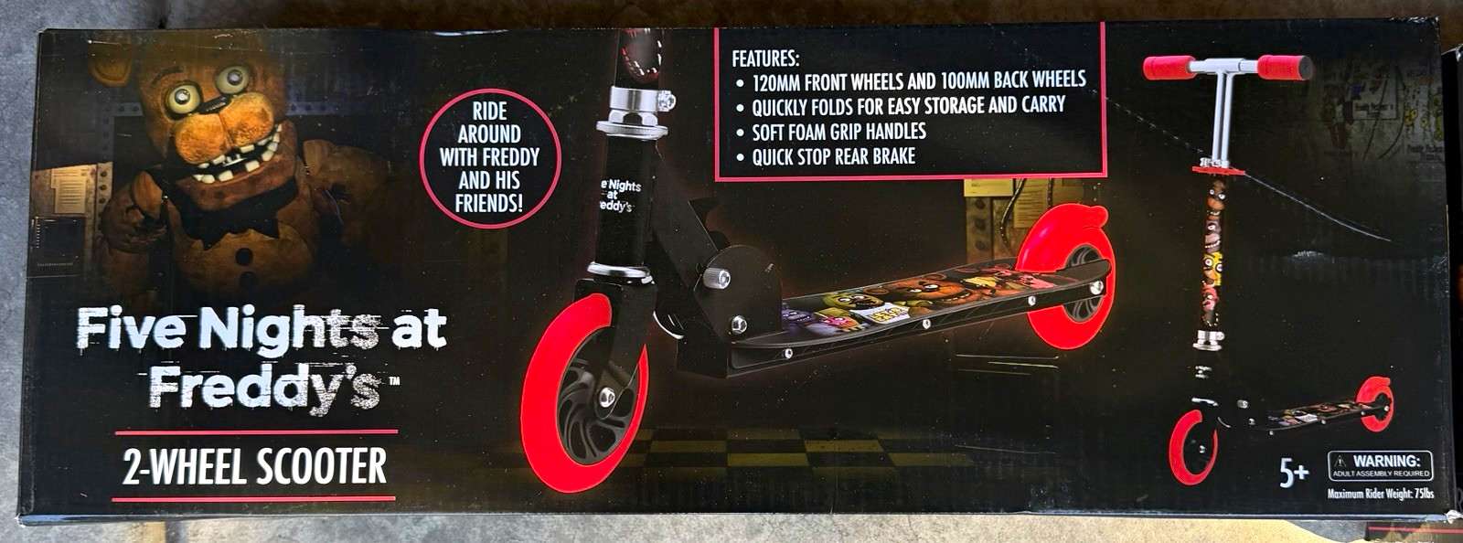 Five Nights at Freddy\'s Scooter RARE HTF Discontinued FNAF