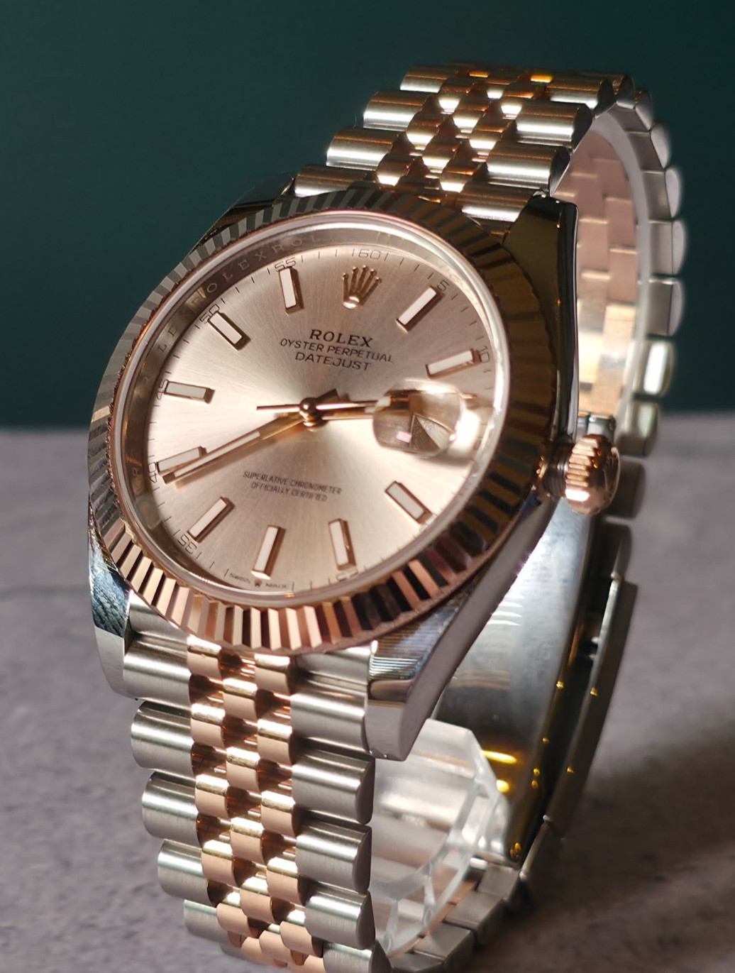 2026 UNWORN Rolex Sundust Dial Everose Fluted Dial 126331 Everose Gold Jubilee