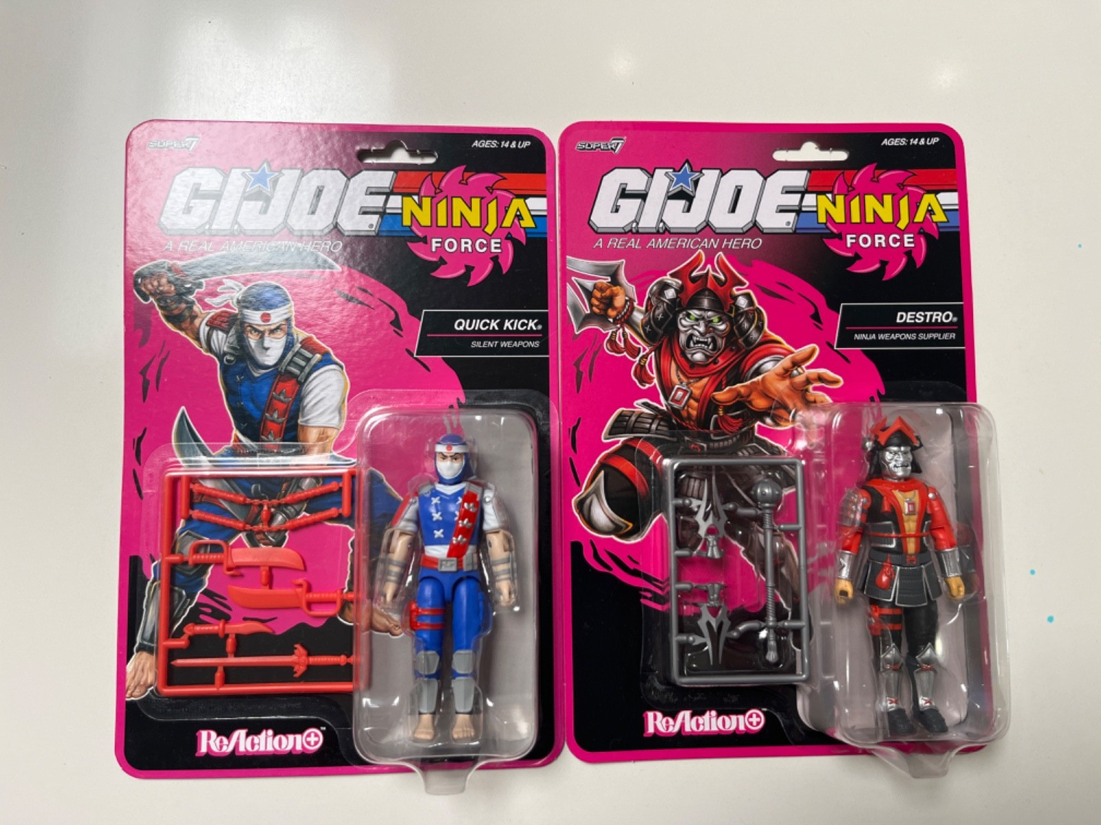 RARE GI JOE ACTION FIGURE HASBRO NINJA FORCE DESTRO & QUICK KICK 2026 =IN HAND