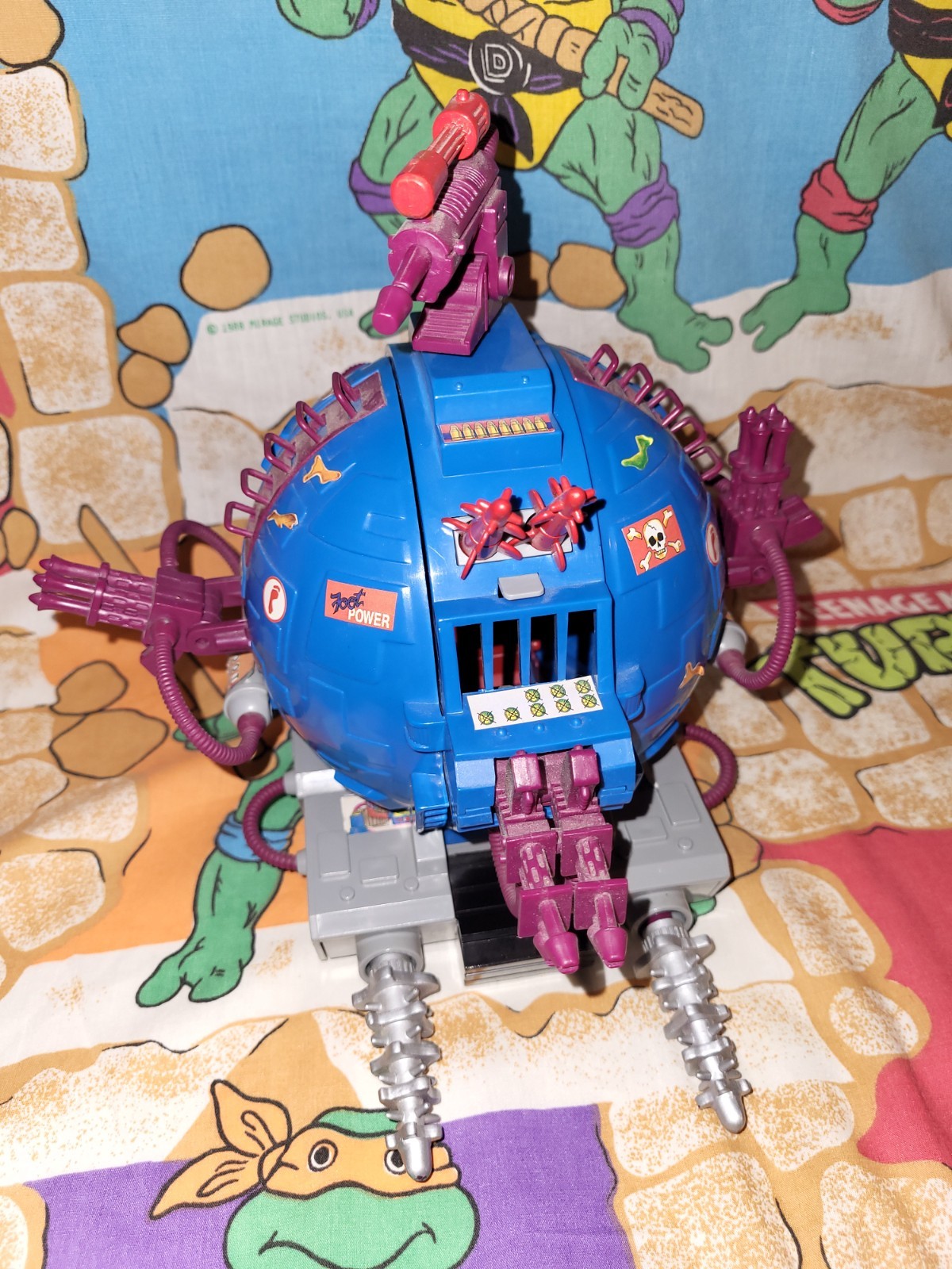 100% Complete Technodrome Scout Vehicle TMNT Playmates 1993