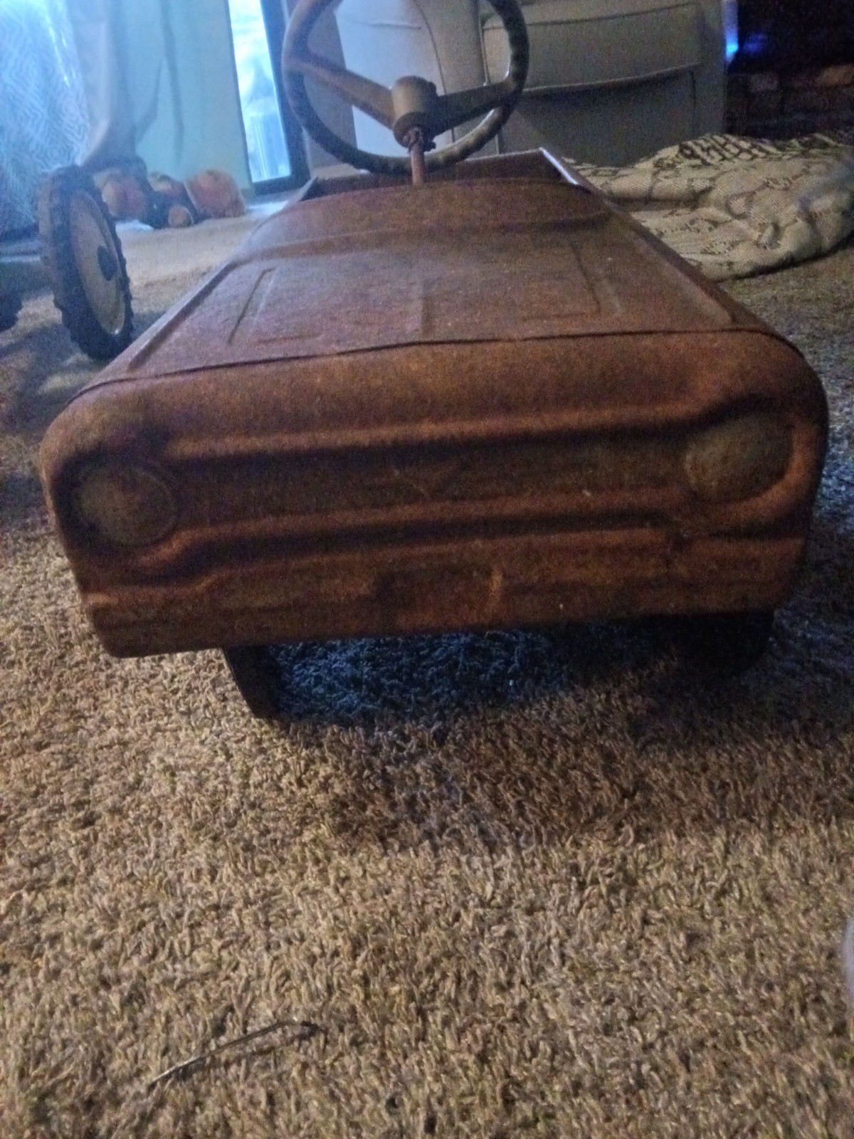 VINTAGE  PEDAL CAR VINTAGE ANTIQUE 1970's  PEDAL CAR