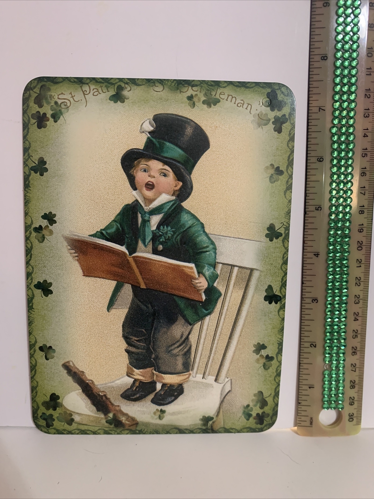 St. Patrick’s Day Decor VINTAGE STYLE Die Cut Cardboard 5 X 7” St. Patrick’s Day Decor VINTAGE STYLE Die Cut Cardboard 5 X 7”