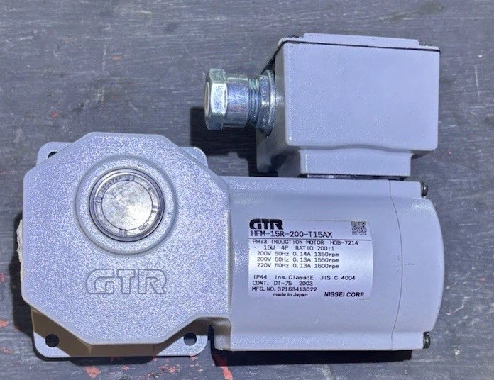 Nissei Corp GTR HFM-15R-200-T15AX Induction Motor