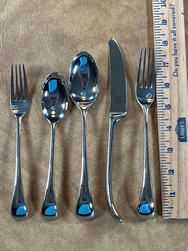 Dansk Stainless Flatware TORUN Set - One 5 Piece Place Setting Modernist JAPAN