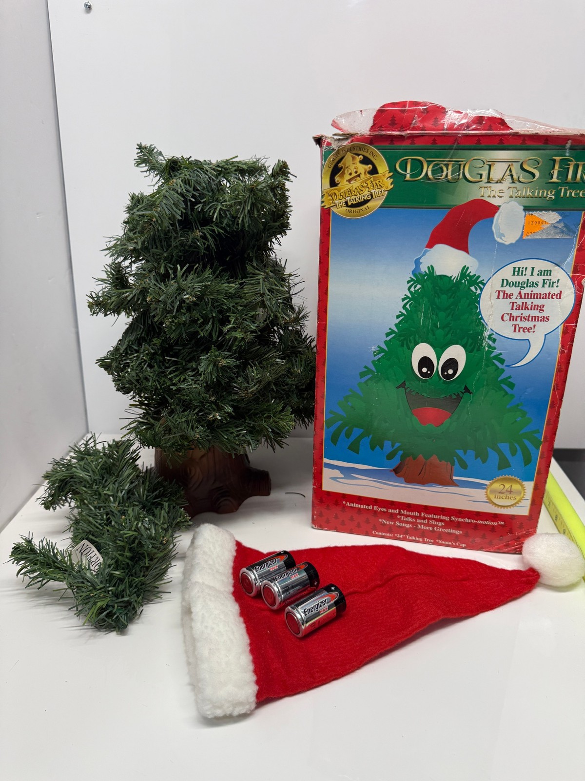 Gemmy Douglas Fir The Talking Tree Animated Christmas Decoration Vintage 1997 24