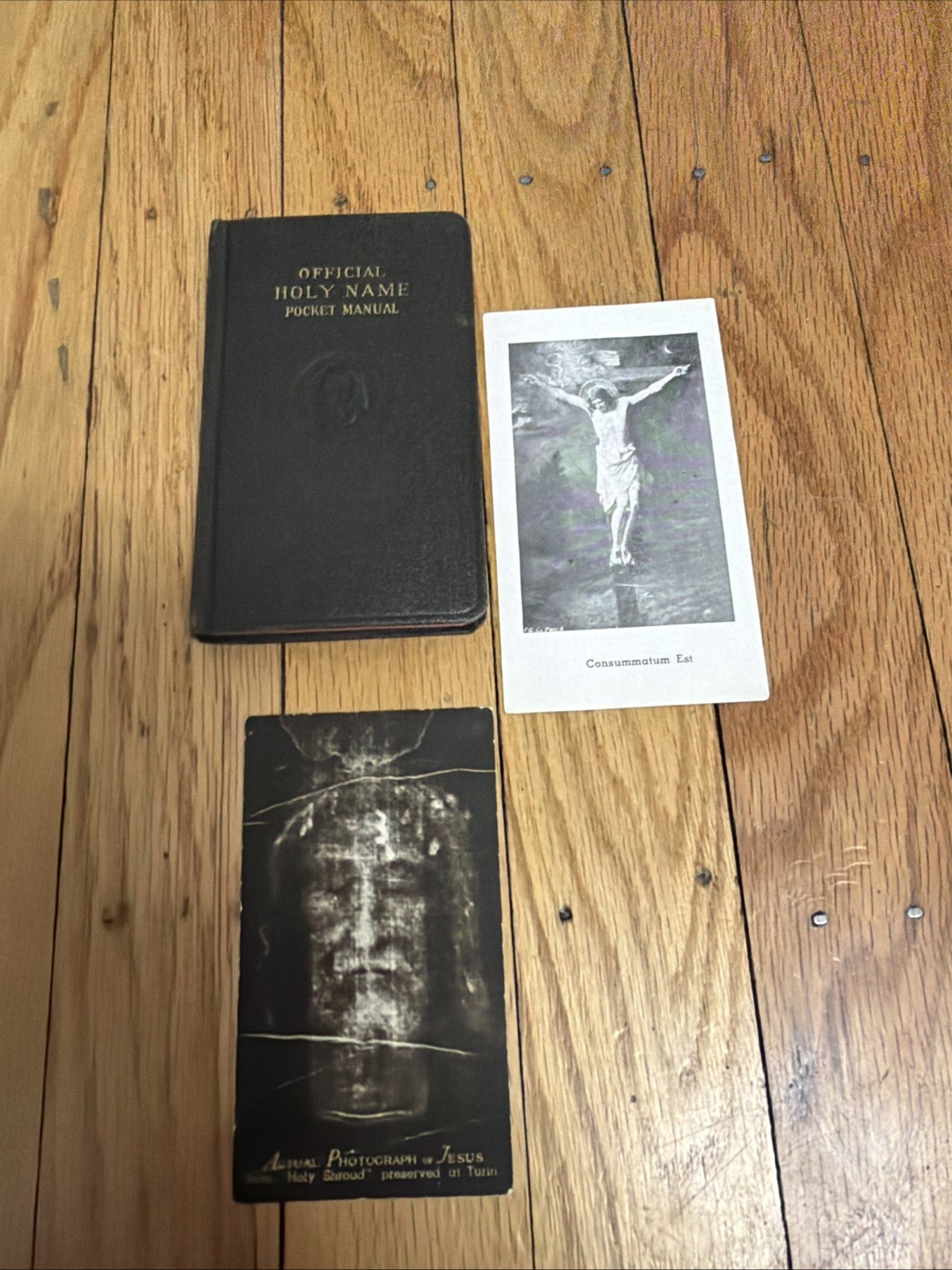 Antique Vtg 1914 Catholic Official Holy Name Pocket Manual Black NYC GREAT SHAPE