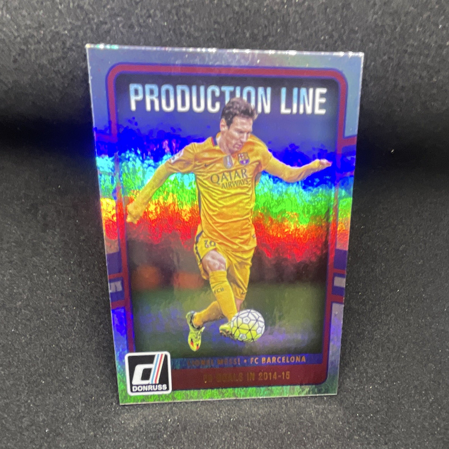 Panini 2016-17 Donruss Lionel Messi FC Barcelona Production Line #10 Holo Foil