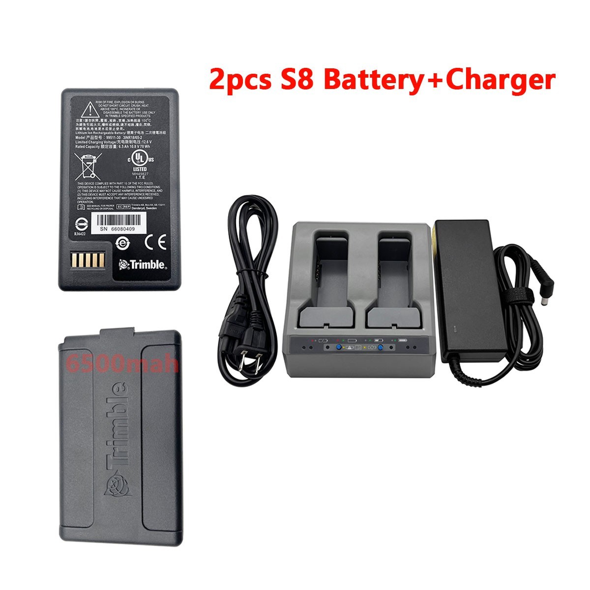 2PCS Trimble 79400 Li-Lon Total Station Battery+Charger For Trimble S3 S5 S6 S8 2PCS Trimble 79400 Li-Lon Total Station Battery+Charger For Trimble S3 S5 S6 S8
