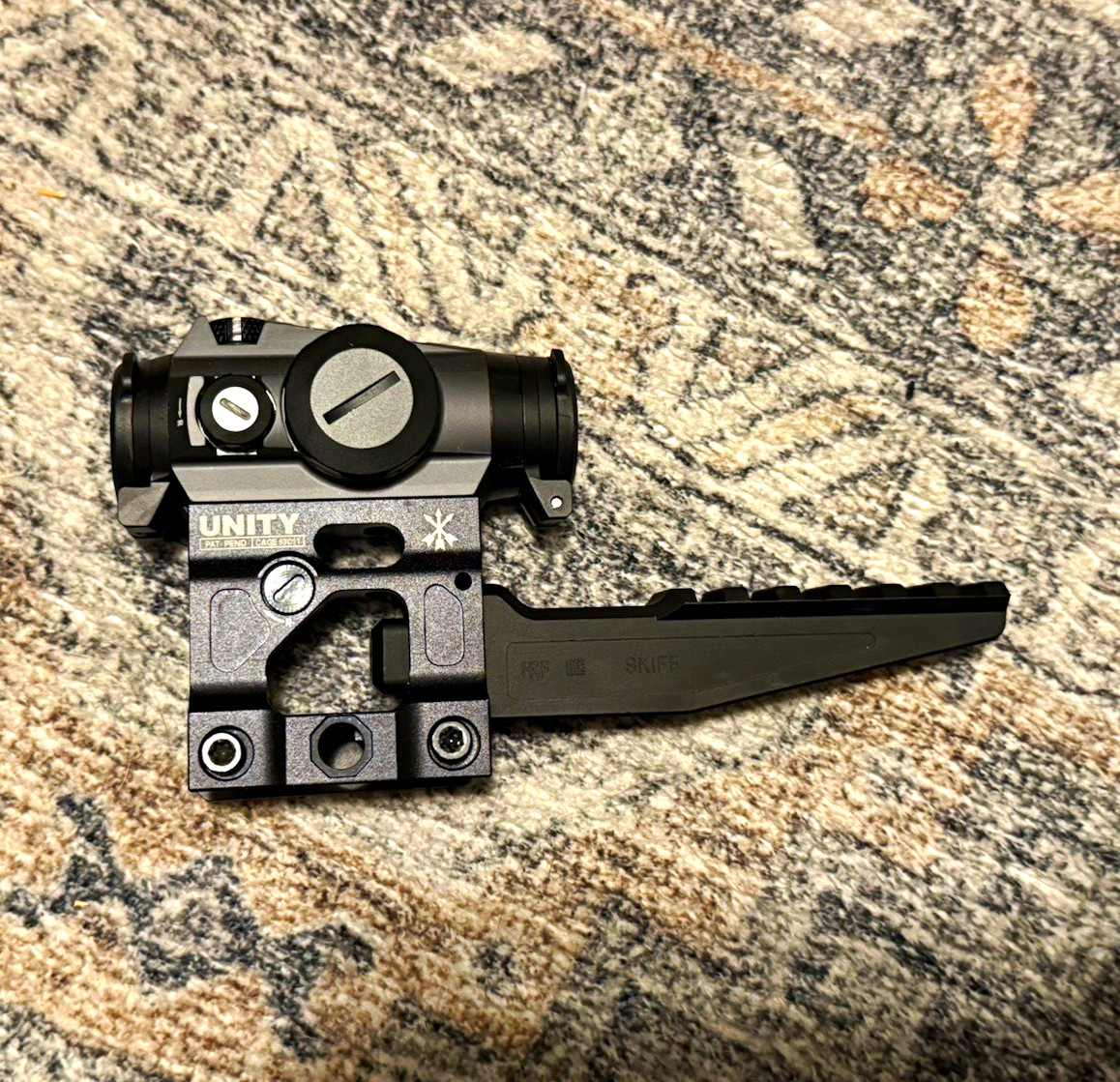 SIG SAUER ROMEO4S 1x20 Red Dot, UNITY 2.26 mount, HRF SKIFF laser mount