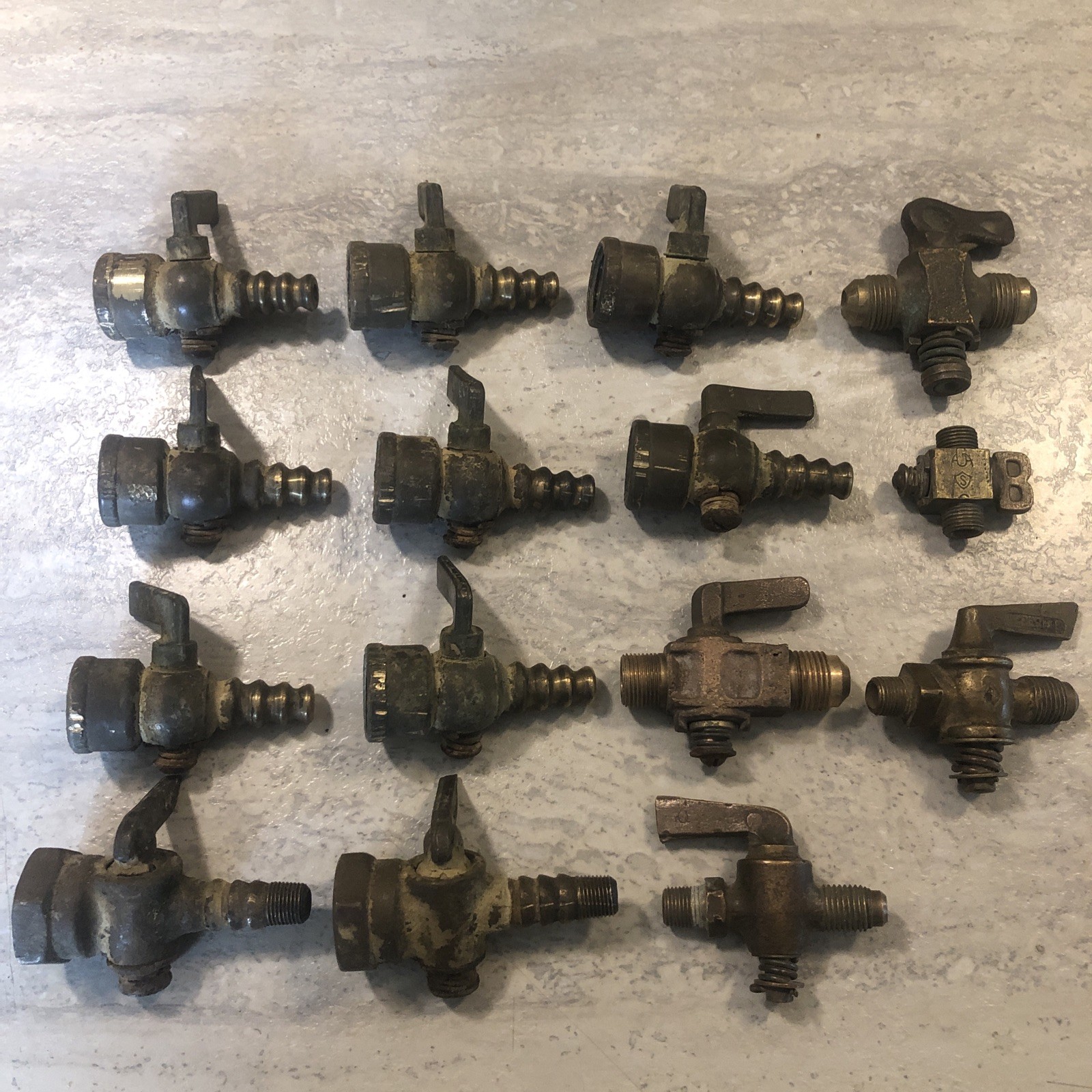 15 Antique Brass Petcock Valve SPIGOT DRAIN HIT MISS Steampunk PARTS Lot 15 Antique Brass Petcock Valve SPIGOT DRAIN HIT MISS Steampunk PARTS Lot
