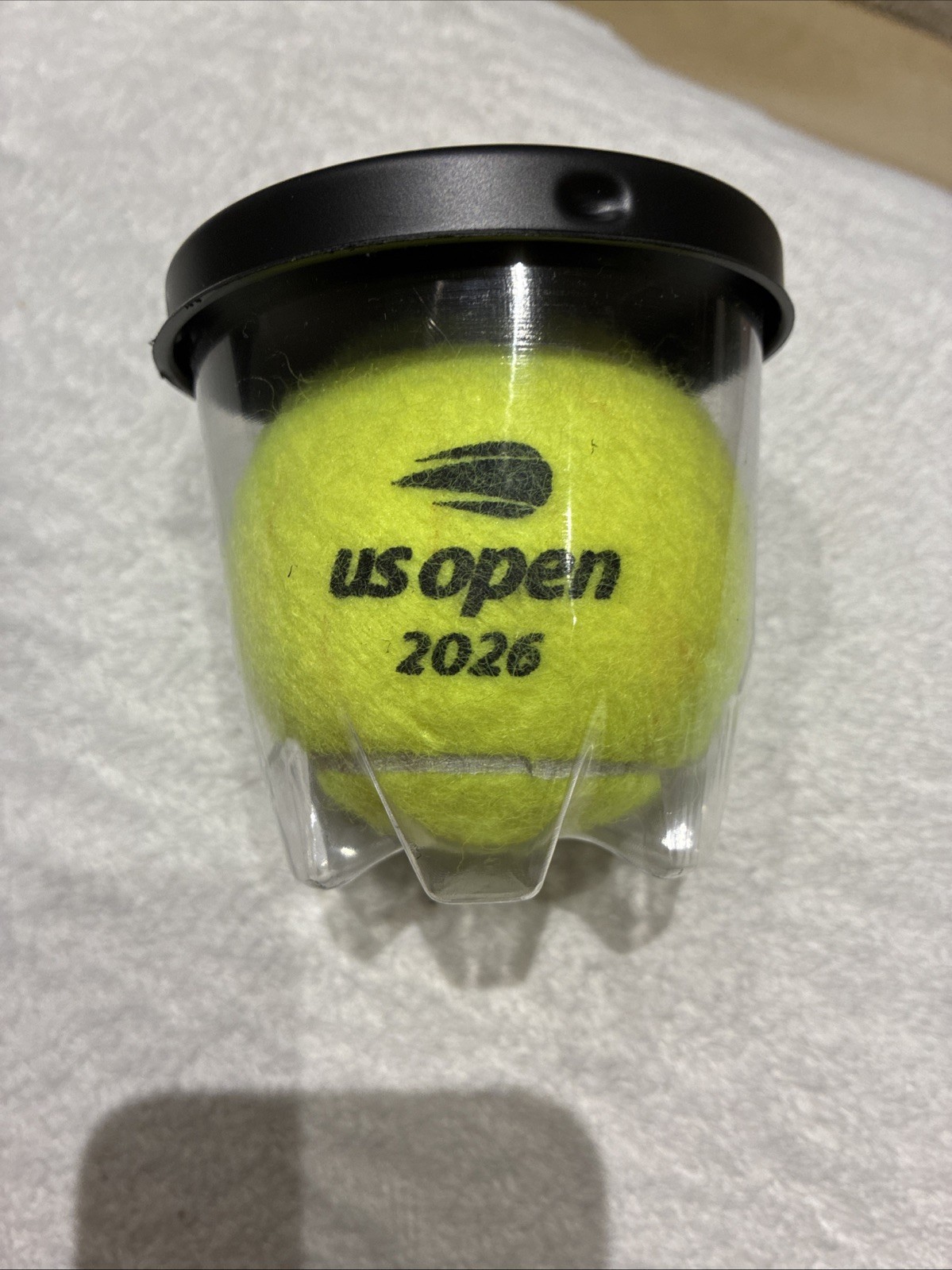 2026 US Open Tennis Match Game Event Used Ball Mens Black Logo Authenticated 2026 US Open Tennis Match Game Event Used Ball Mens Black Logo Authenticated