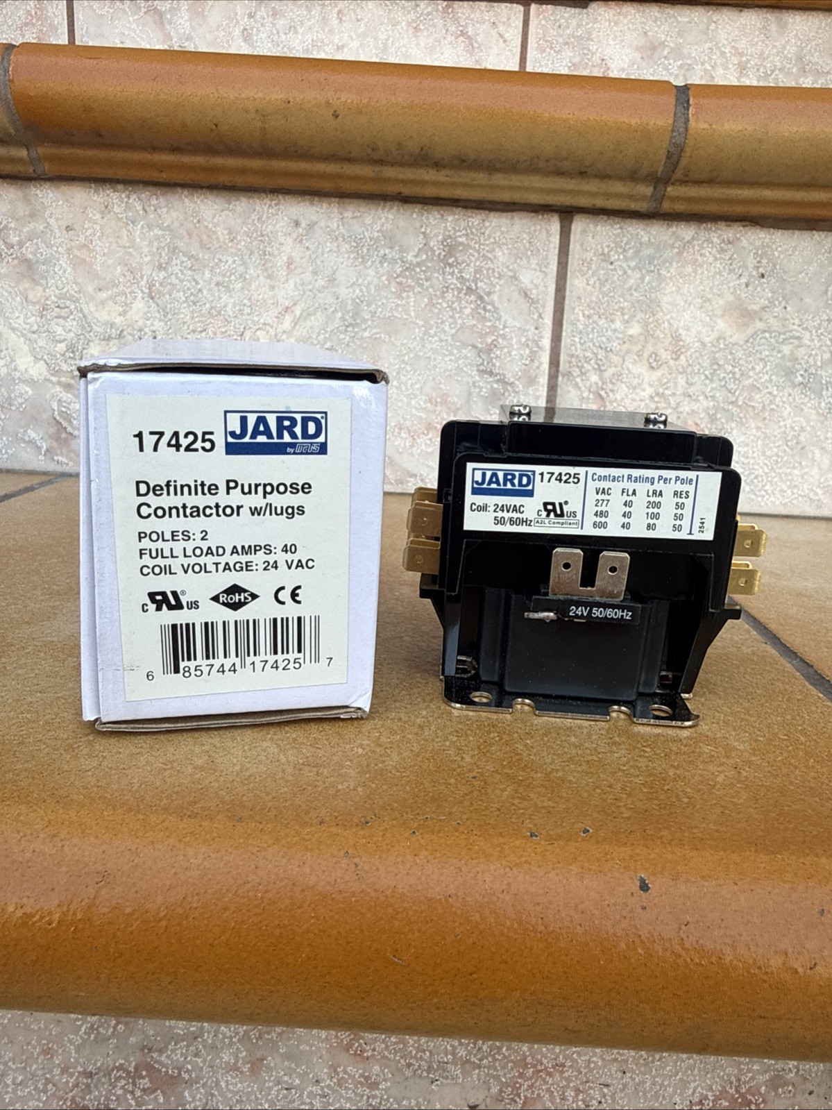 Jard by Mars 17425, 2 Pole Definite Purpose Contactor (40A, 24V)