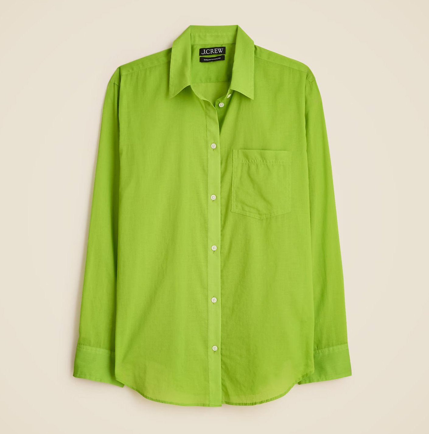 New JCREW Size 6 Garçon Classic Shirt in Cotton Voile in Rich Pear $79 CK047